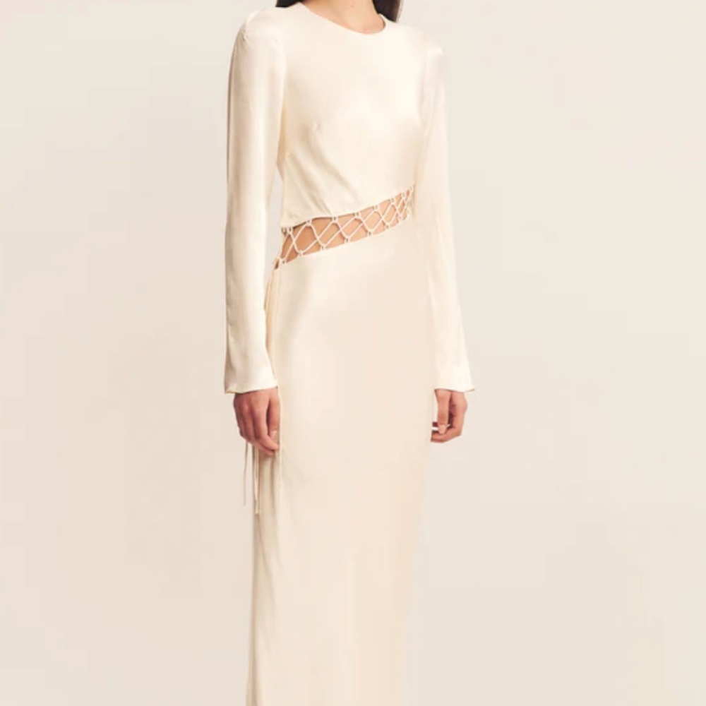Shona Joy Asymmetrical Tie Dress
